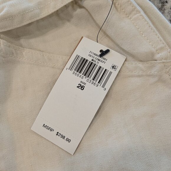 POLO RALPH LAUREN Nwt Belted Jogger 26 Cream Beige Light Tan Khaki Bone - Picture 10 of 14